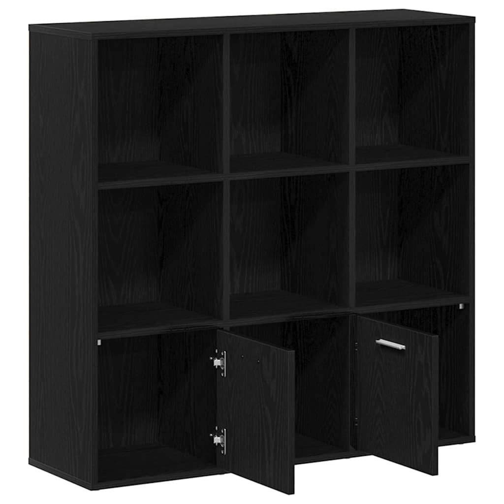 VidaXL Boekenkast 98x29x97,5 cm bewerkt hout zwart eikenkleur
