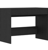 VidaXL Bureau 101x50x76,5 cm spaanplaat zwart eikenkleurig