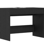 VidaXL Bureau 101x50x76,5 cm spaanplaat zwart eikenkleurig