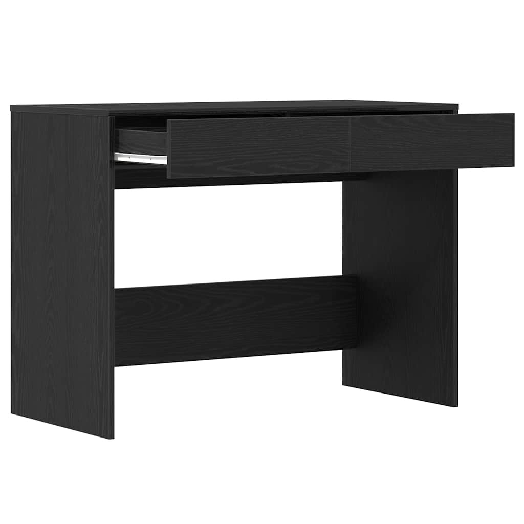 VidaXL Bureau 101x50x76,5 cm spaanplaat zwart eikenkleurig