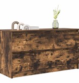 VidaXL Tv-meubel 100x35x54 cm bewerkt hout gerookt eikenkleurig