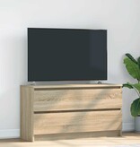 VidaXL Tv-meubel 100x35x54 cm bewerkt hout sonoma eikenkleurig