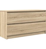 VidaXL Tv-meubel 100x35x54 cm bewerkt hout sonoma eikenkleurig