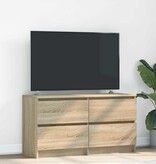VidaXL Tv-meubel 100x35x54 cm bewerkt hout sonoma eikenkleurig