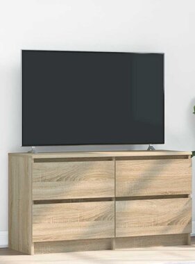 VidaXL Tv-meubel 100x35x54 cm bewerkt hout sonoma eikenkleurig