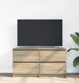 VidaXL Tv-meubel 100x35x54 cm bewerkt hout sonoma eikenkleurig