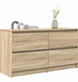 VidaXL Tv-meubel 100x35x54 cm bewerkt hout sonoma eikenkleurig