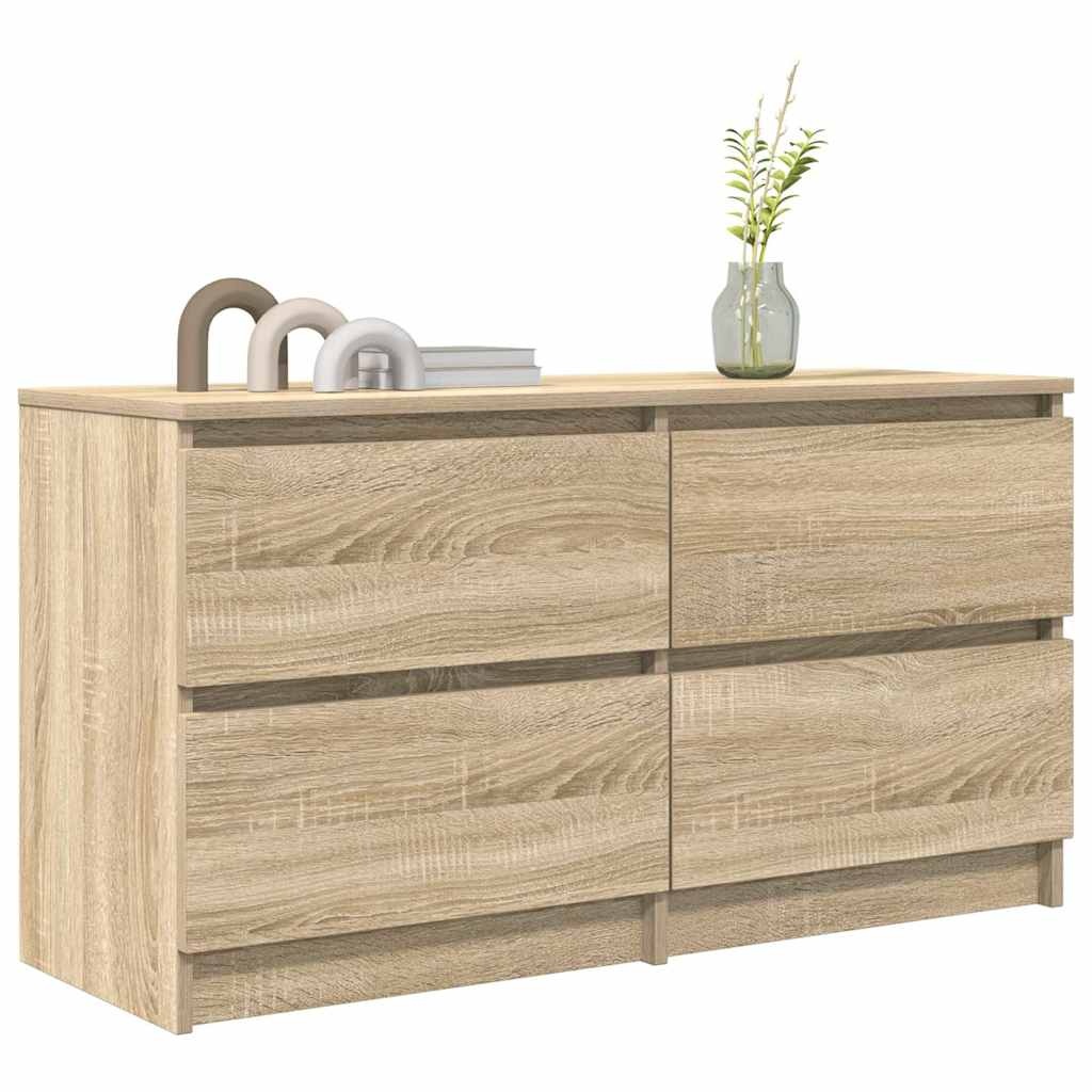 VidaXL Tv-meubel 100x35x54 cm bewerkt hout sonoma eikenkleurig
