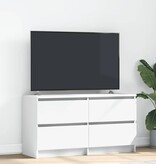 VidaXL Tv-meubel 100x35x54 cm bewerkt hout wit