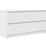 VidaXL Tv-meubel 100x35x54 cm bewerkt hout wit