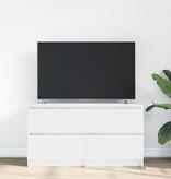 VidaXL Tv-meubel 100x35x54 cm bewerkt hout wit