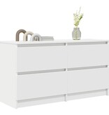 VidaXL Tv-meubel 100x35x54 cm bewerkt hout wit