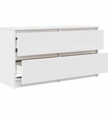 VidaXL Tv-meubel 100x35x54 cm bewerkt hout wit