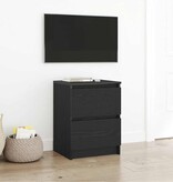 VidaXL Tv-meubel 40x35x54 cm spaanplaat zwart