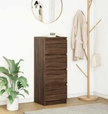 VidaXL Dressoir 37,5x35x99 cm spaanplaat bruin eikenkleurig