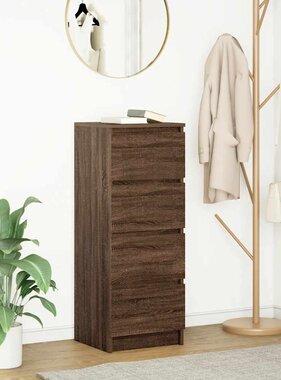 VidaXL Dressoir 37,5x35x99 cm spaanplaat bruin eikenkleurig
