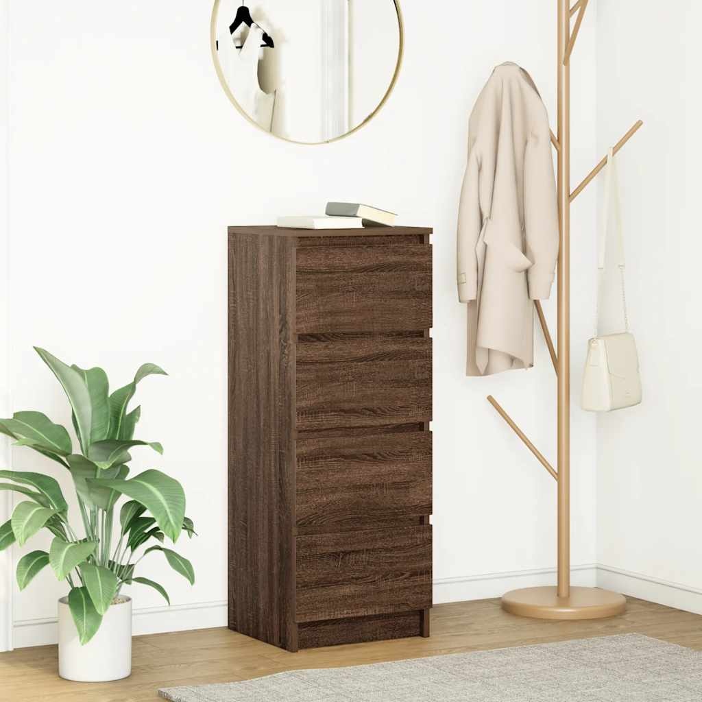 VidaXL Dressoir 37,5x35x99 cm spaanplaat bruin eikenkleurig