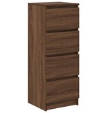 VidaXL Dressoir 37,5x35x99 cm spaanplaat bruin eikenkleurig
