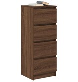 VidaXL Dressoir 37,5x35x99 cm spaanplaat bruin eikenkleurig