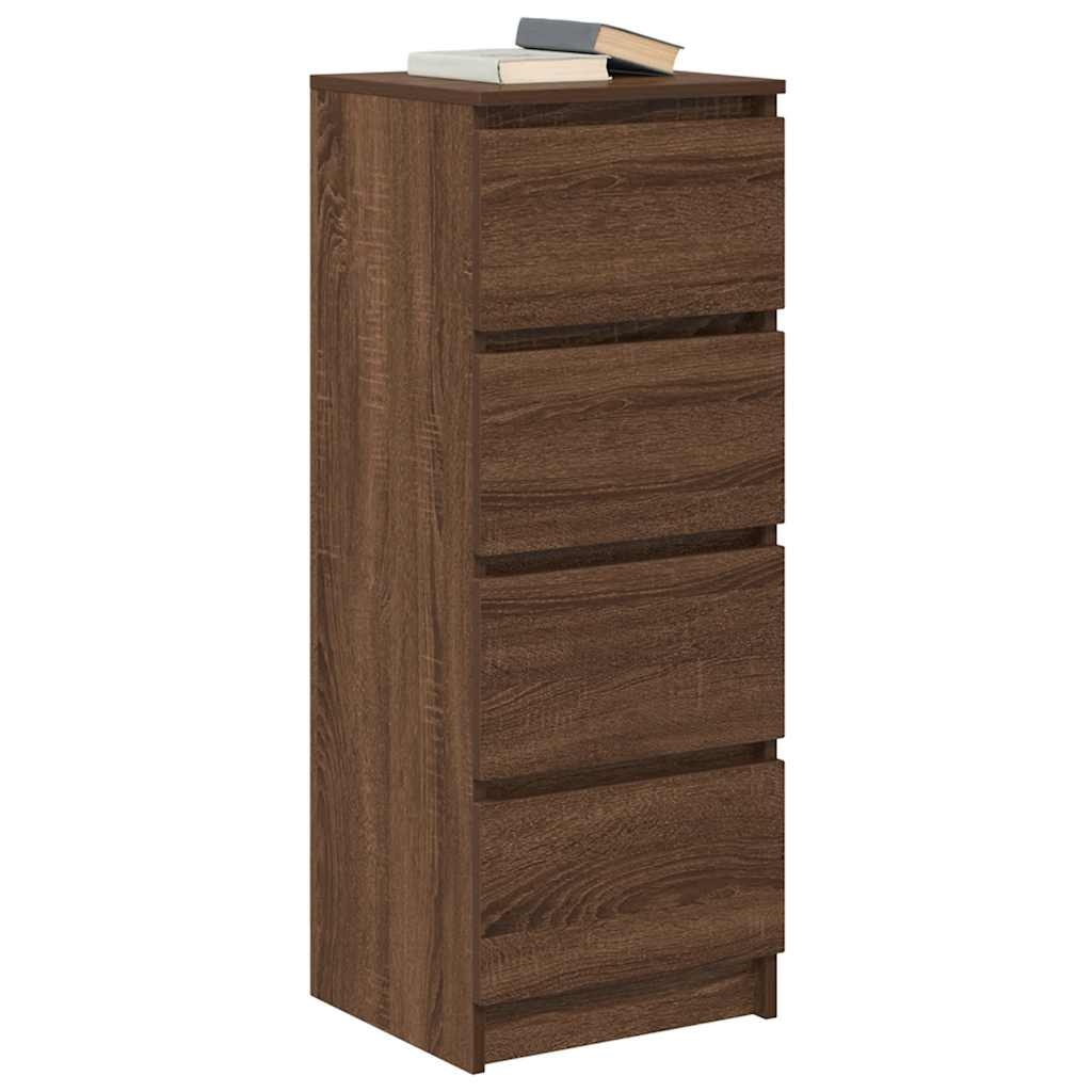VidaXL Dressoir 37,5x35x99 cm spaanplaat bruin eikenkleurig