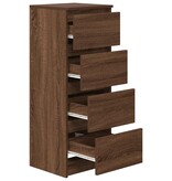 VidaXL Dressoir 37,5x35x99 cm spaanplaat bruin eikenkleurig