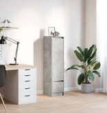 VidaXL Highboard 29,5x34x119,5 cm spaanplaat betongrijs