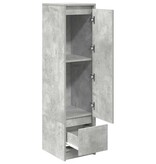 VidaXL Highboard 29,5x34x119,5 cm spaanplaat betongrijs