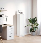 VidaXL Highboard 29,5x34x119,5 cm spaanplaat wit