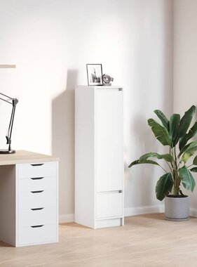 VidaXL Highboard 29,5x34x119,5 cm spaanplaat wit