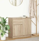 VidaXL Dressoir met lade 71x35x65 cm spaanplaat sonoma eikenkleurig