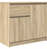VidaXL Dressoir met lade 71x35x65 cm spaanplaat sonoma eikenkleurig
