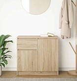 VidaXL Dressoir met lade 71x35x65 cm spaanplaat sonoma eikenkleurig