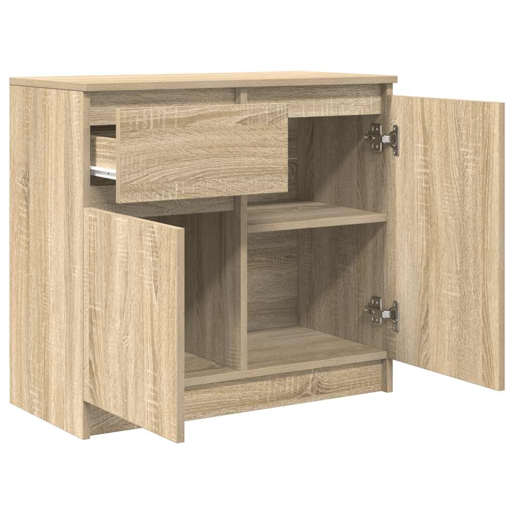 VidaXL Dressoir met lade 71x35x65 cm spaanplaat sonoma eikenkleurig