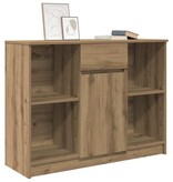 VidaXL Dressoir lade 101x35x76 cm spaanplaat artisanaal eikenkleurig