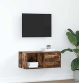 VidaXL TV-meubel 60x31x25,5 cm bewerkt hout gerookt eikenkleurig