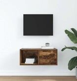 VidaXL TV-meubel 60x31x25,5 cm bewerkt hout gerookt eikenkleurig