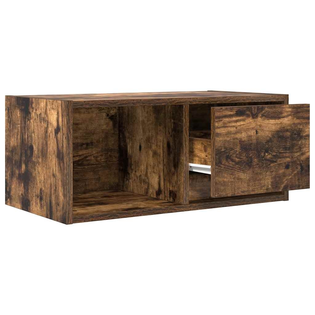 VidaXL TV-meubel 60x31x25,5 cm bewerkt hout gerookt eikenkleurig