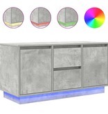VidaXL Tv-meubel met LED-verlichting 100x41x50 cm betongrijs