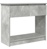 VidaXL Wandtafel met lades 85,5x38,5x74,5 cm betongrijs