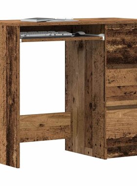 VidaXL Bureau 90x45x76 cm bewerkt hout oud houtkleurig