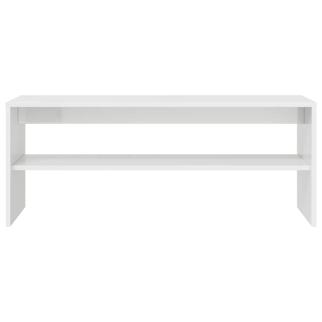 VidaXL Tv-meubel 100x40x40 cm bewerkt hout hoogglans wit