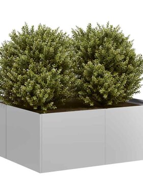 VidaXL Plantenbak 80x80x30 cm gegalvaniseerd staal