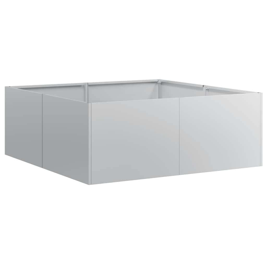 VidaXL Plantenbak 80x80x30 cm gegalvaniseerd staal