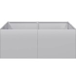 VidaXL Plantenbak 80x80x30 cm gegalvaniseerd staal