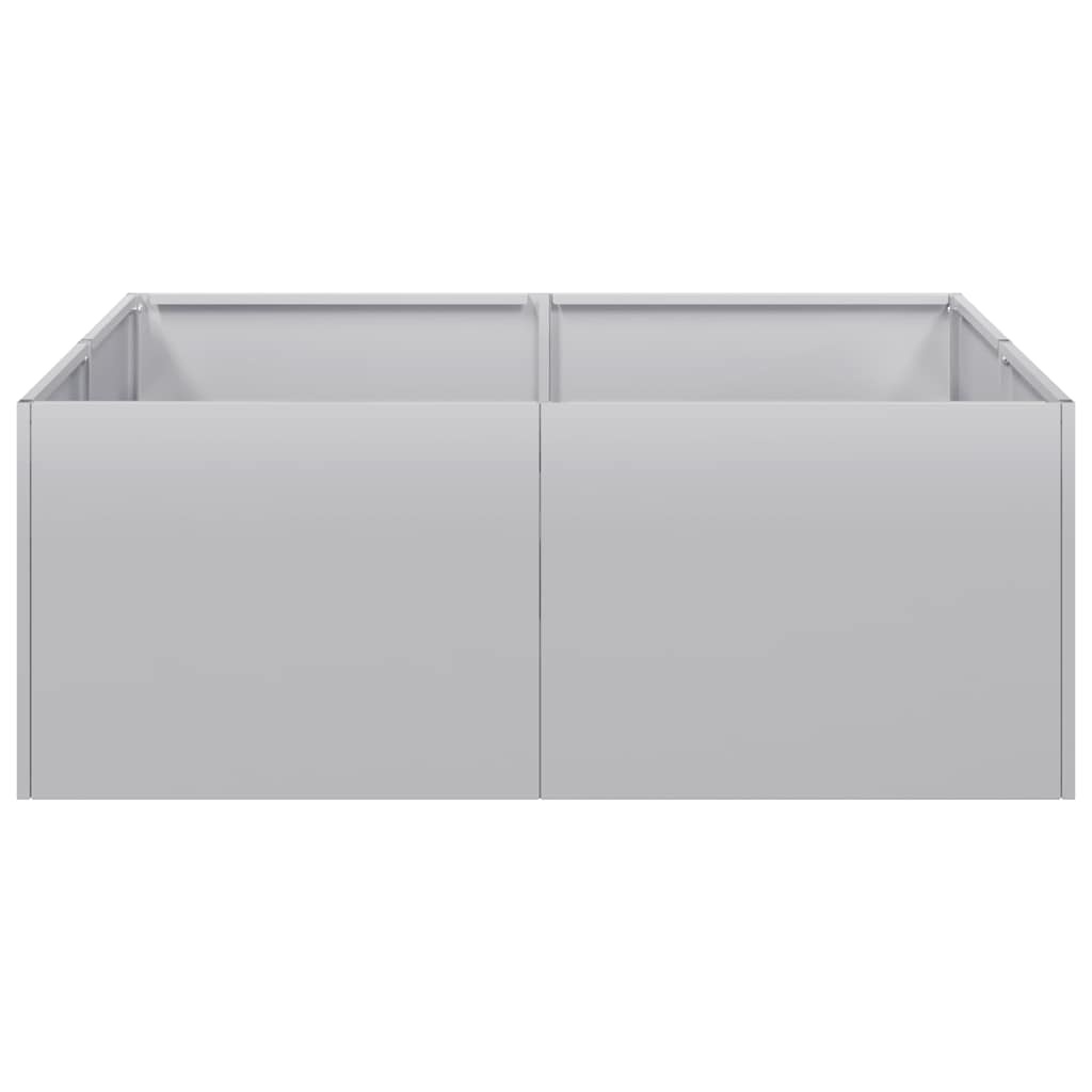 VidaXL Plantenbak 80x80x30 cm gegalvaniseerd staal