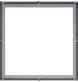 VidaXL Plantenbak 80x80x30 cm gegalvaniseerd staal