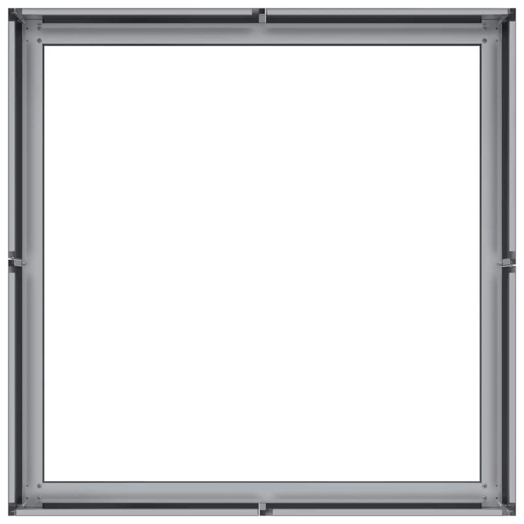 VidaXL Plantenbak 80x80x30 cm gegalvaniseerd staal