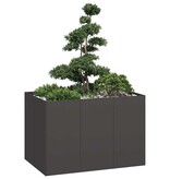 VidaXL Plantenbak 120x80x80 cm staal zwart
