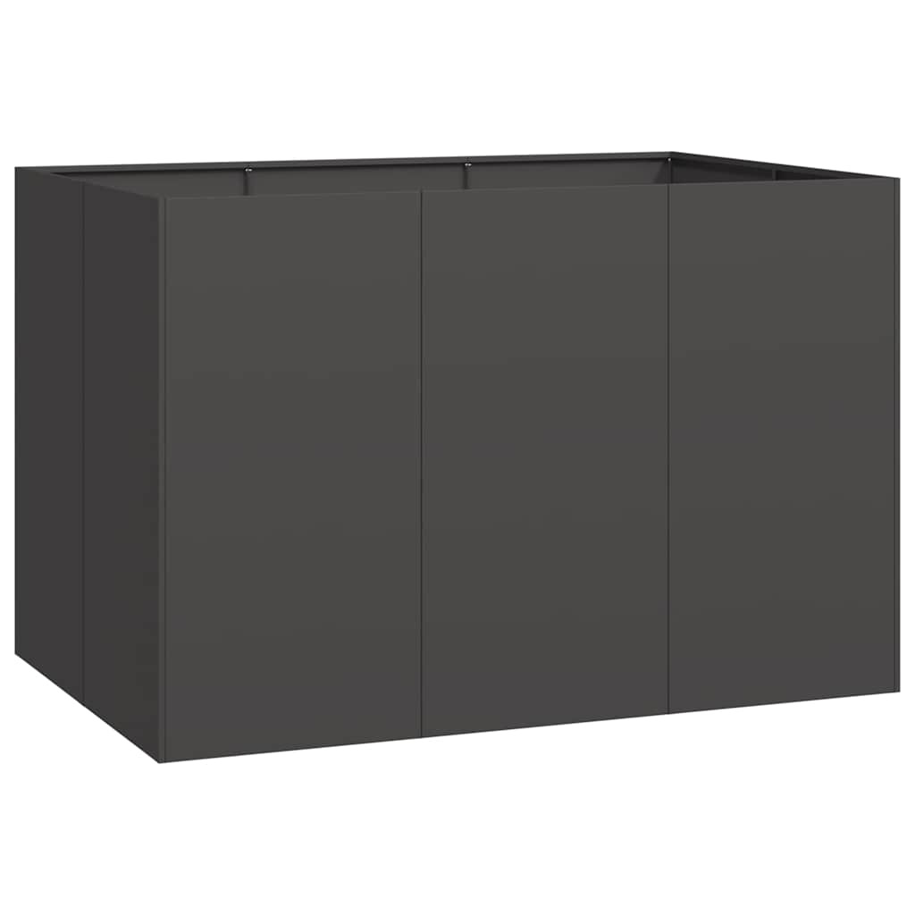 VidaXL Plantenbak 120x80x80 cm staal zwart