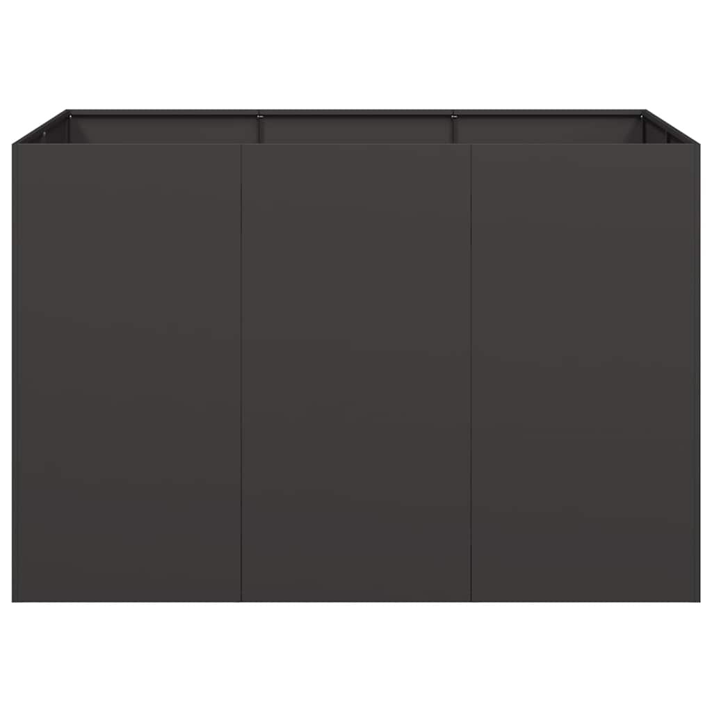 VidaXL Plantenbak 120x80x80 cm staal zwart